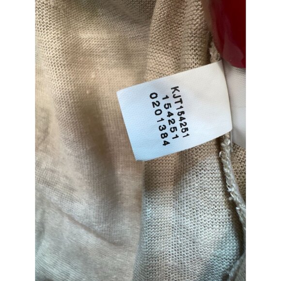 J. Jill Women's Love Linen Open Front Cardigan Long Sleeve Size M Cream - Picture 5 of 12